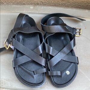 Black Strappy Sandals